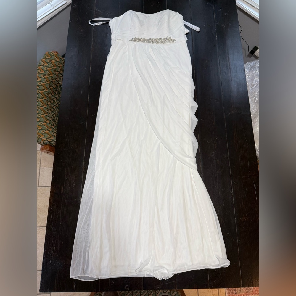 David’s Bridal wedding dress, never been married in!